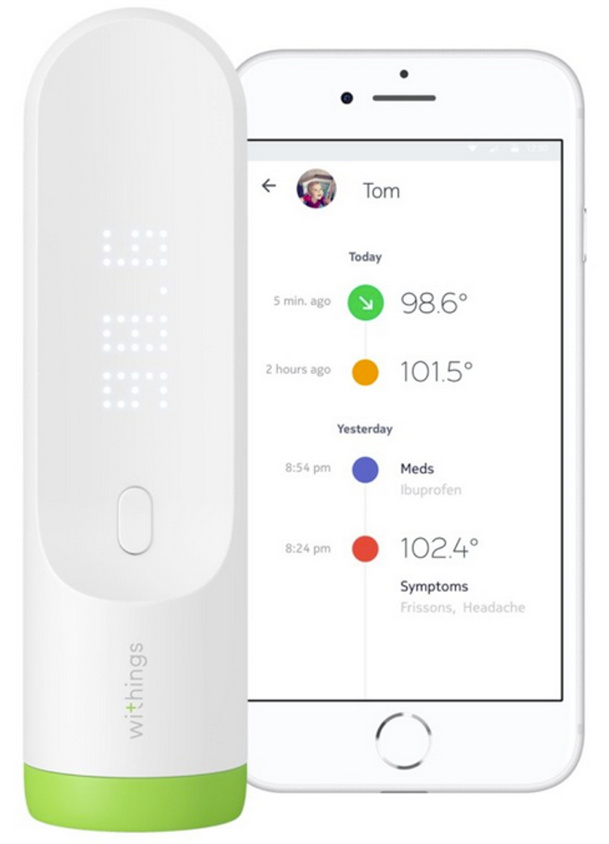 Smart temporal thermometer
